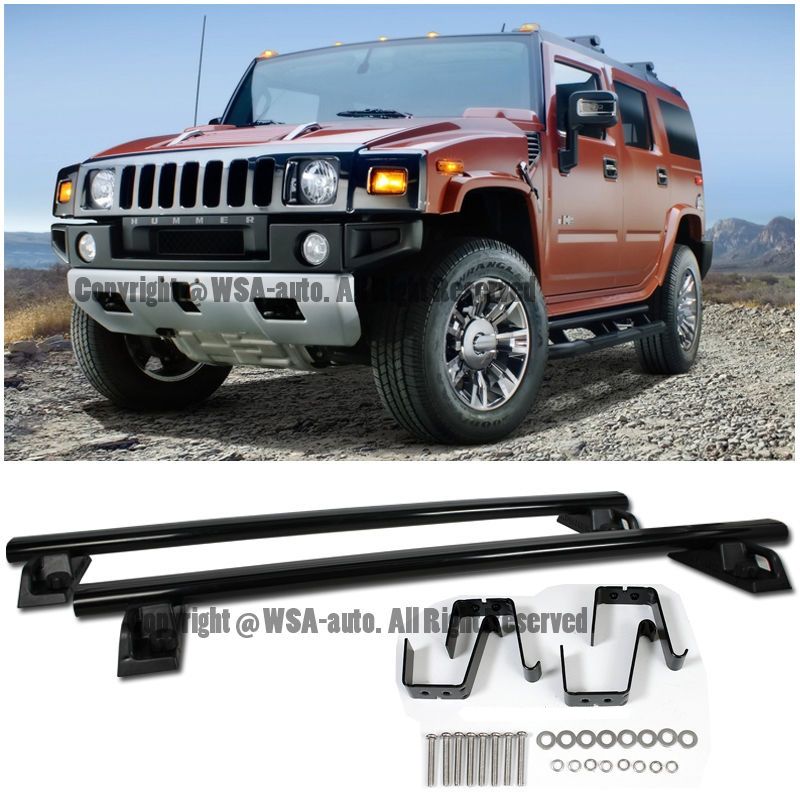 For 0309 Hummer H2 SUV Factory Top Roof Rack Cross Bar Black Luggage eBay